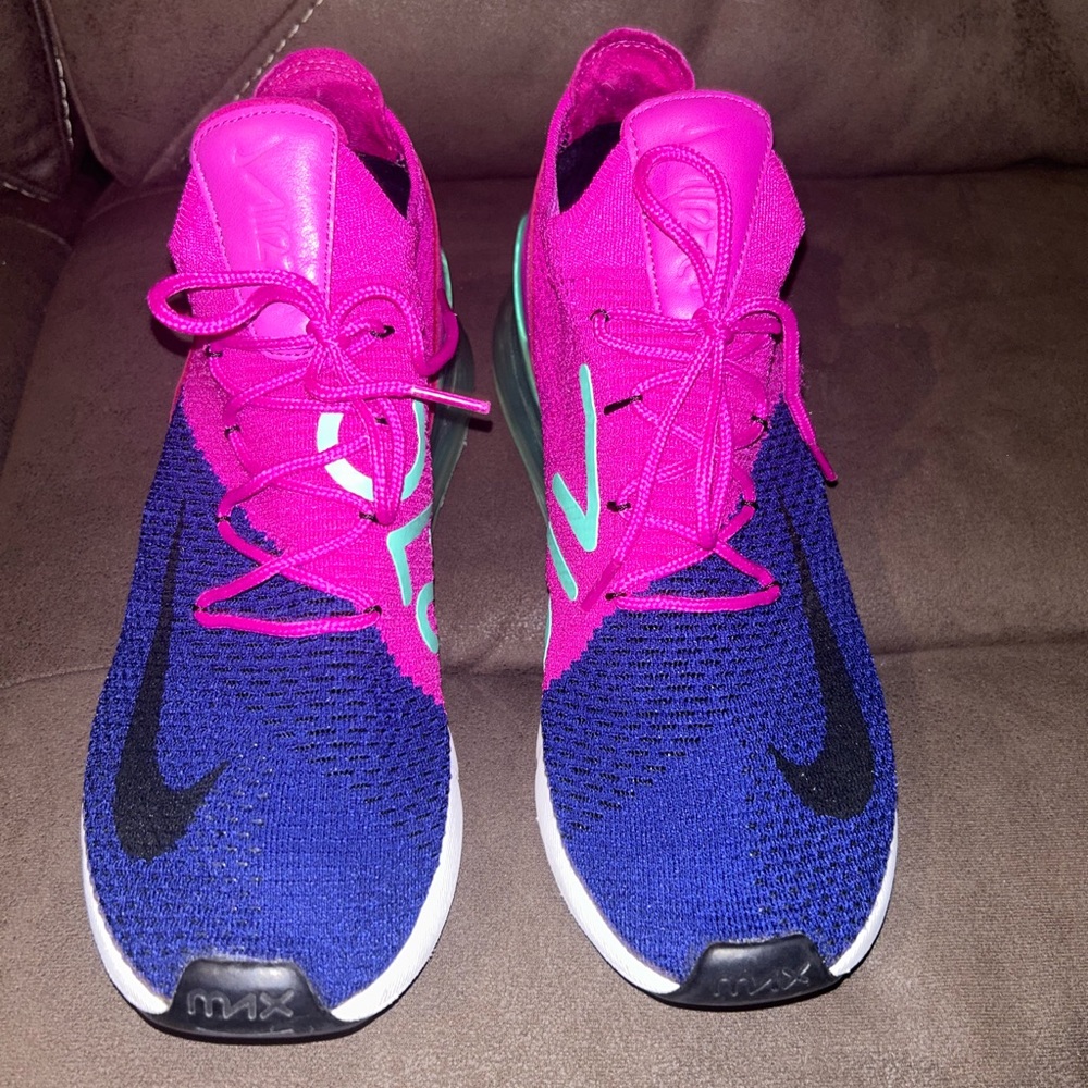 Men's Air Max Nike 270 flynit shoes Fuchsia